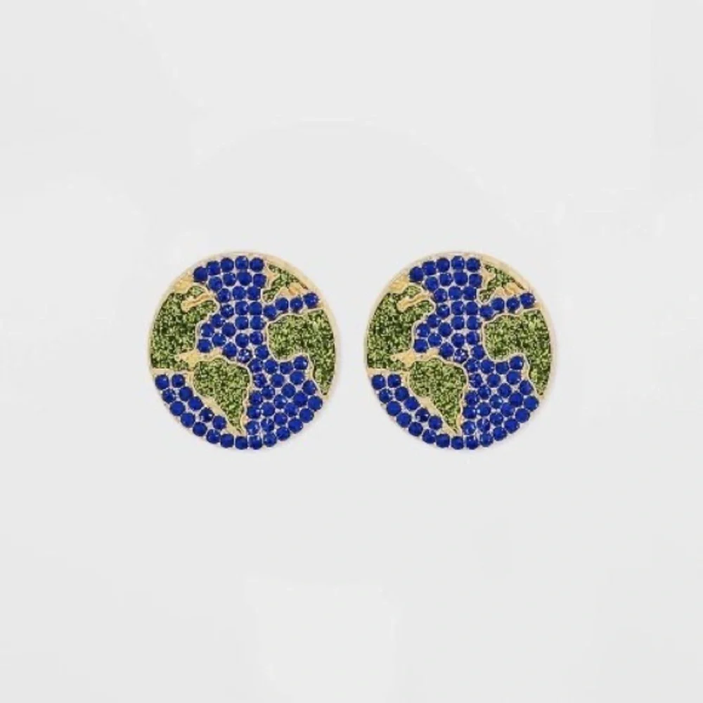Baublebar Globetrotter Shoot for the Stars‎ World Globe Earrings Sugarfix - Picture 2 of 6